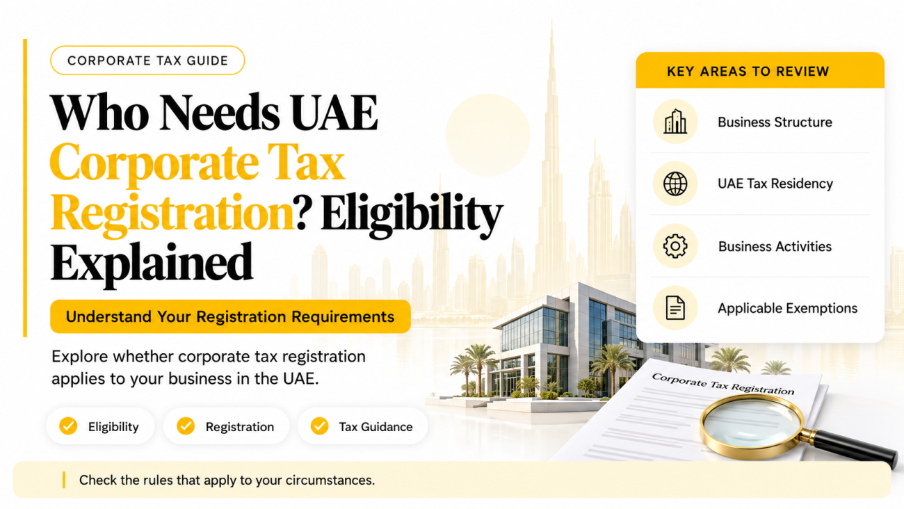 Who Needs UAE Corporate Tax Registration? Eligibility Explained